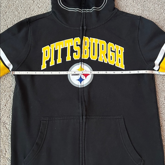 NFL Pittsburgh Steelers Youth Hoodie Football Zip-up Sweatshirt Large 14/16 - Picture 7 of 12